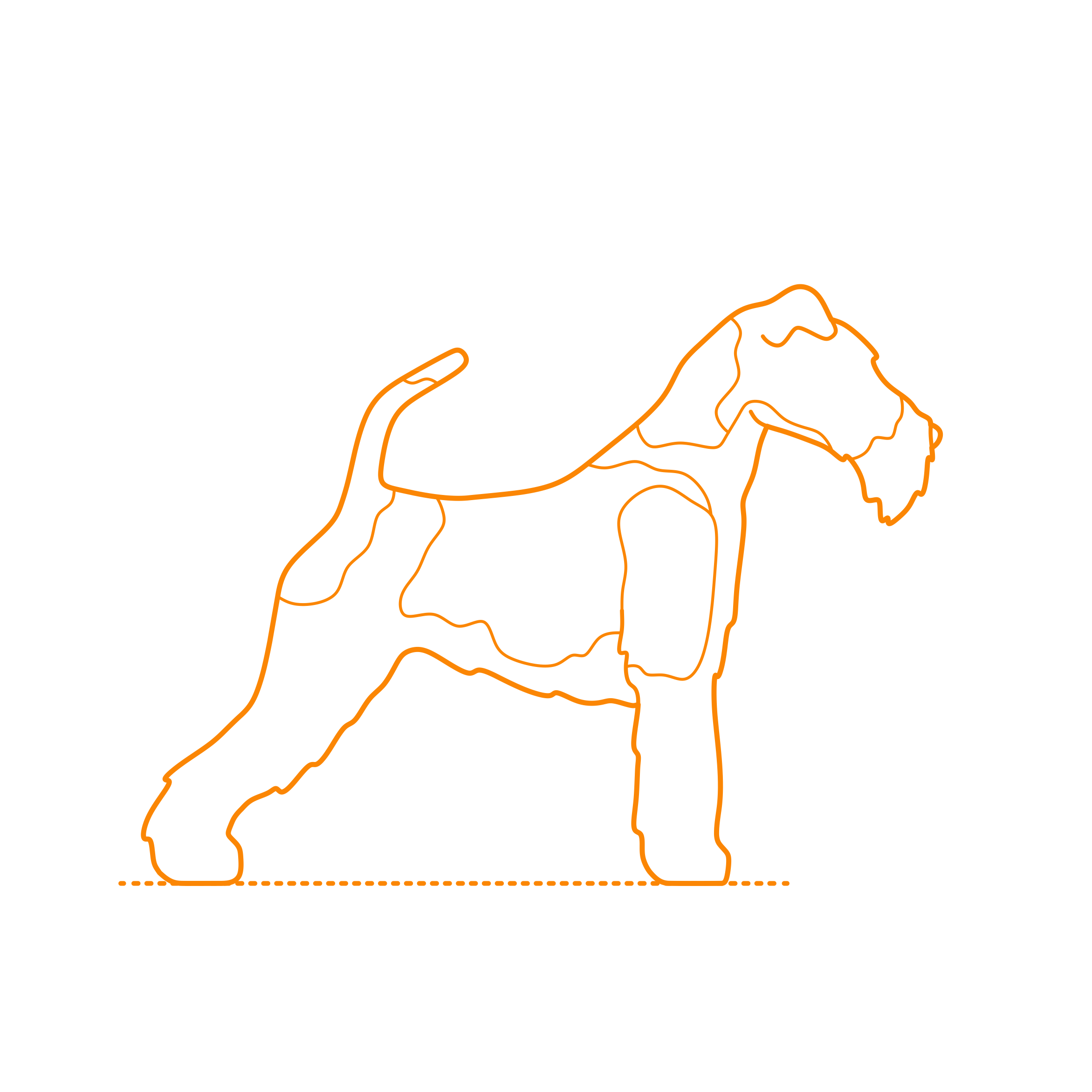 Animals Dogs Wire Fox Terrier Stencil Svg Vector Free Vectors